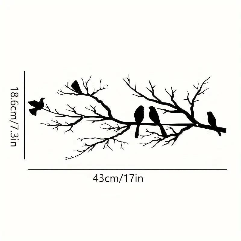 NEW Birds on a Branch Metal Silhouette - FranksFunkyStuff