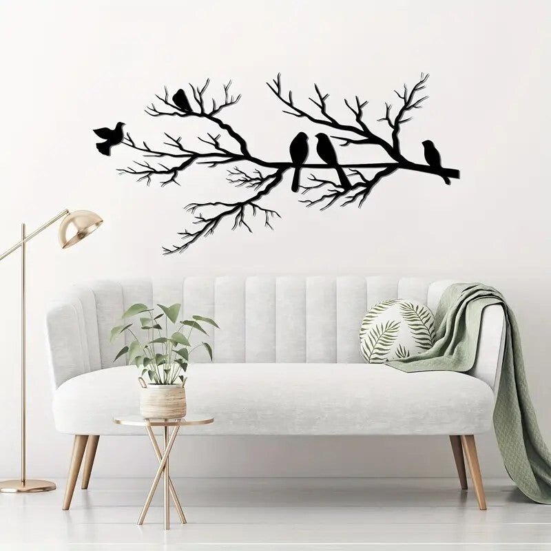 NEW Birds on a Branch Metal Silhouette - FranksFunkyStuff
