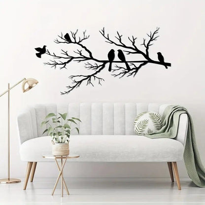 NEW Birds on a Branch Metal Silhouette - FranksFunkyStuff
