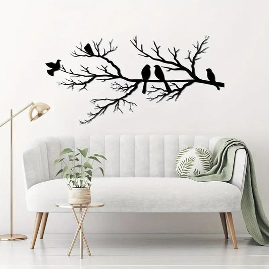 NEW Birds on a Branch Metal Silhouette - FranksFunkyStuff