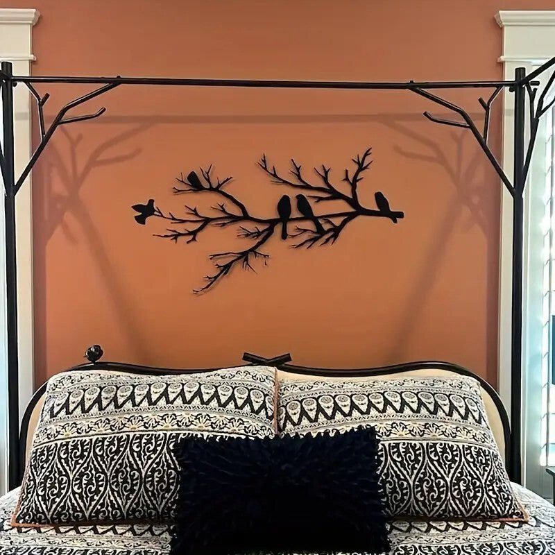 NEW Birds on a Branch Metal Silhouette - FranksFunkyStuff
