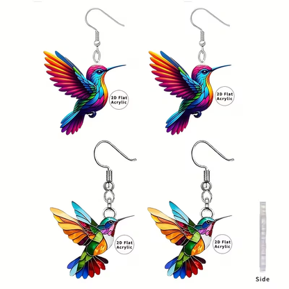 NEW Bohemian Hummingbird Earrings Cute Bird Earrings ( 4 EARRINGS ) - FranksFunkyStuff
