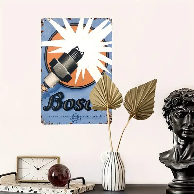 NEW Bosch Spark Plug Sign, Metal 12 x 8 - FranksFunkyStuff