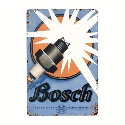 NEW Bosch Spark Plug Sign, Metal 12 x 8 - FranksFunkyStuff