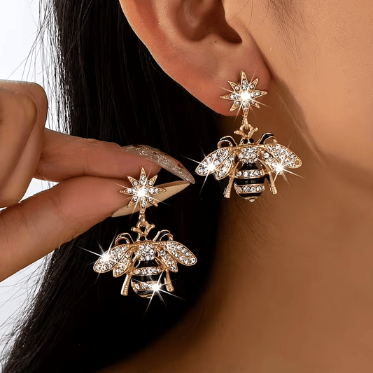 NEW Bumble Bee Charming and Versatile Luxury Earrings for Women - FranksFunkyStuff
