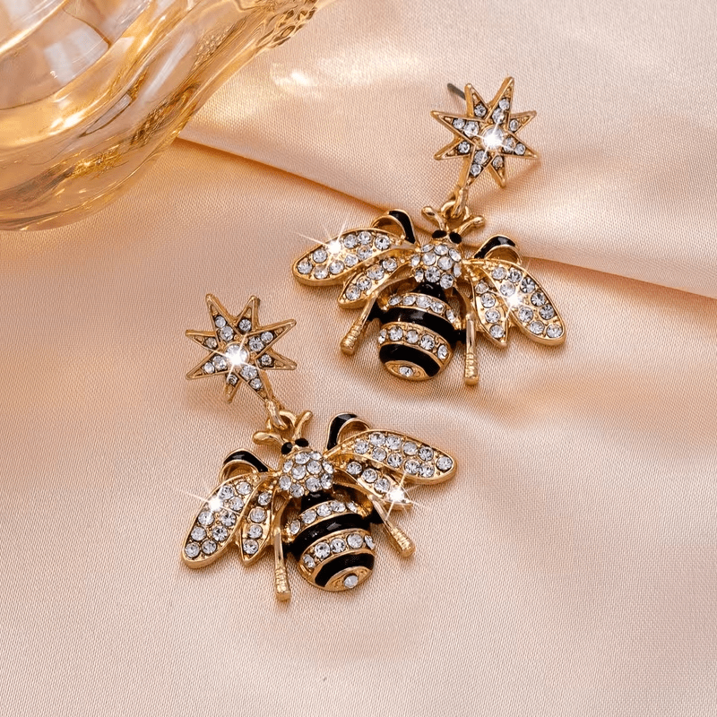NEW Bumble Bee Charming and Versatile Luxury Earrings for Women - FranksFunkyStuff