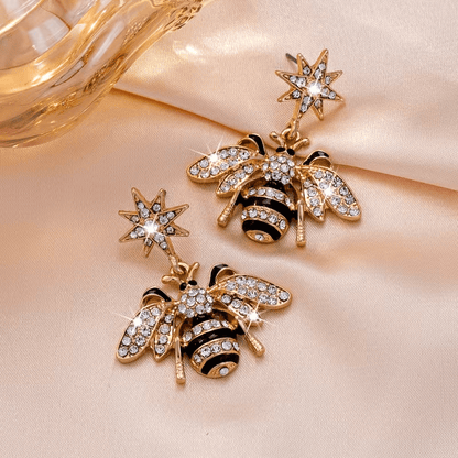 NEW Bumble Bee Charming and Versatile Luxury Earrings for Women - FranksFunkyStuff
