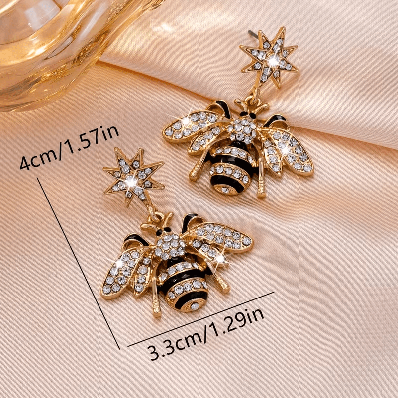 NEW Bumble Bee Charming and Versatile Luxury Earrings for Women - FranksFunkyStuff
