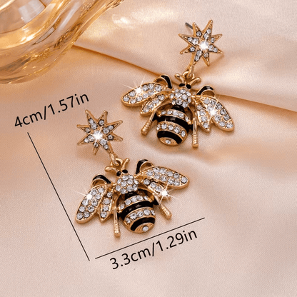 NEW Bumble Bee Charming and Versatile Luxury Earrings for Women - FranksFunkyStuff