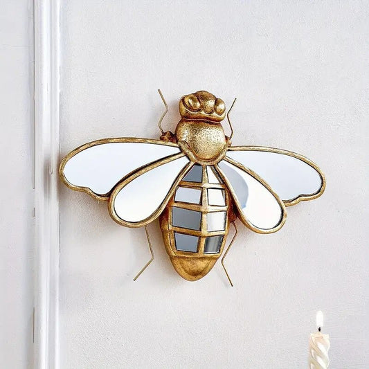 NEW Bumble Bee Hornet, Golden Yellow Resin W/ Mirrors NEW ! - FranksFunkyStuff