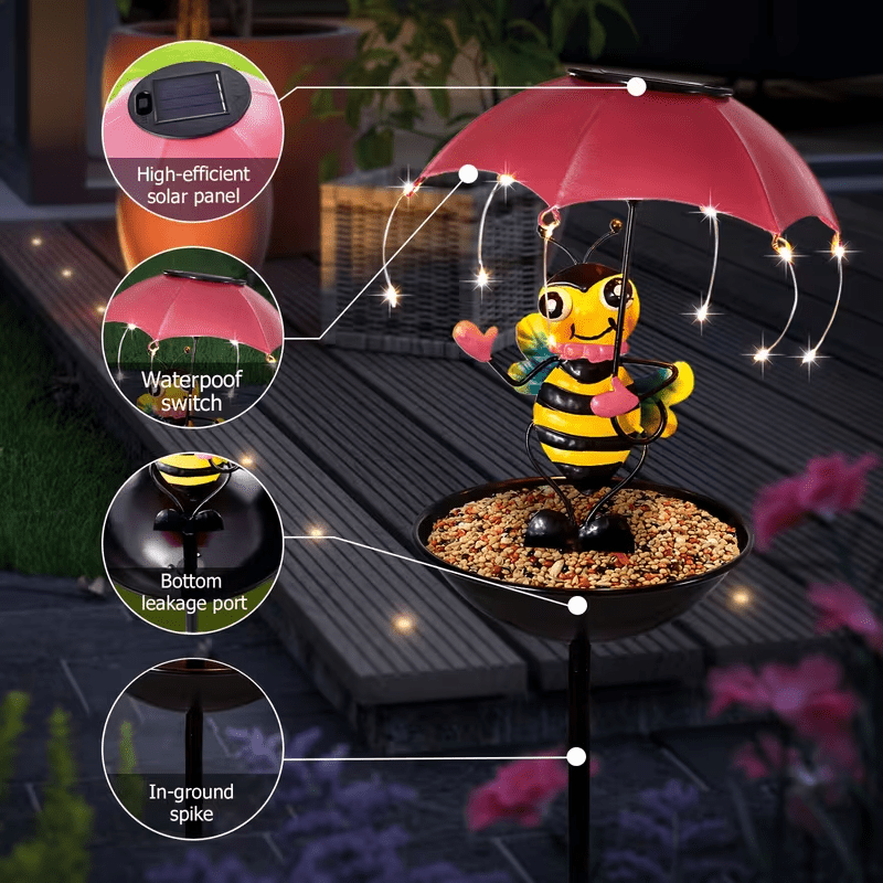 NEW Bumble Bee Statue with Bird Feeder Function - FranksFunkyStuff