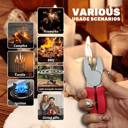 NEW Butane Lighter, Creative Tool Shaped Plyers , Soft Flame Lighter - FranksFunkyStuff