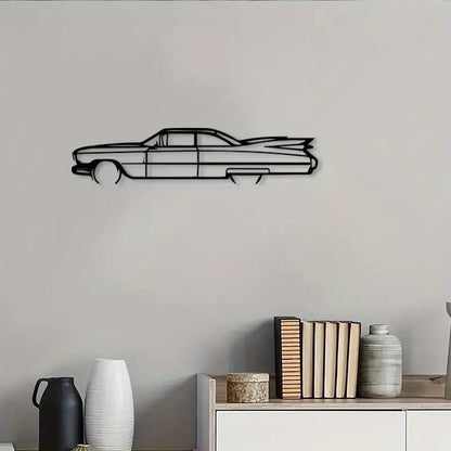 NEW Cadillac Deville Metal Car Silhouette - FranksFunkyStuff