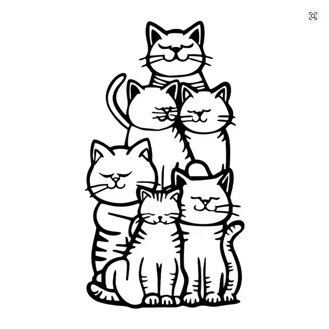 NEW Cat Metal Minimalist Silhouette Wall Art Hanging Decor for Cat Lovers!. - FranksFunkyStuff