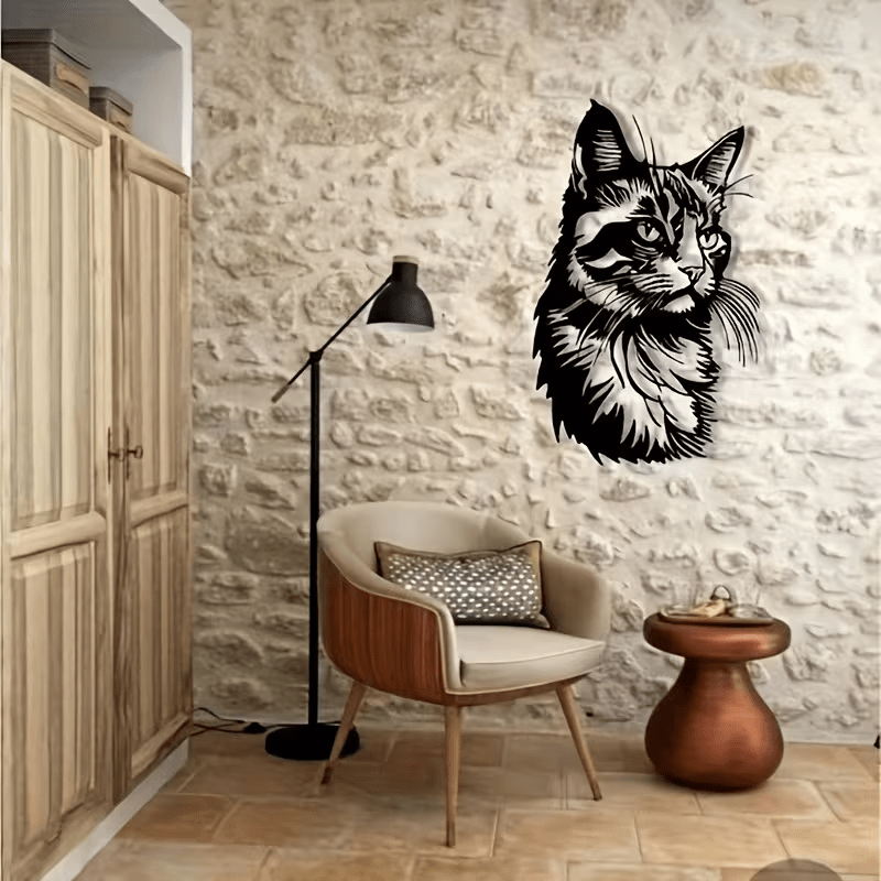 NEW Cat Metal Silhouette Wall Art - FranksFunkyStuff