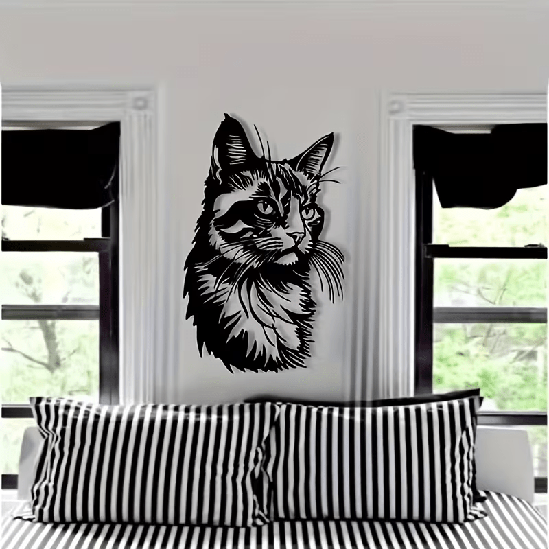 NEW Cat Metal Silhouette Wall Art - FranksFunkyStuff