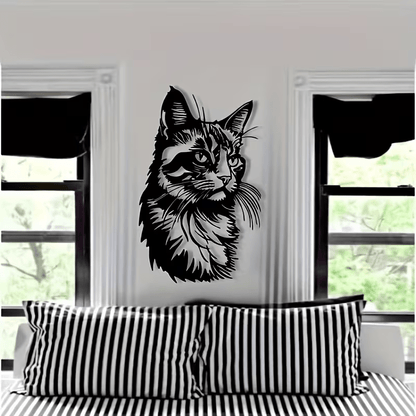 NEW Cat Metal Silhouette Wall Art - FranksFunkyStuff