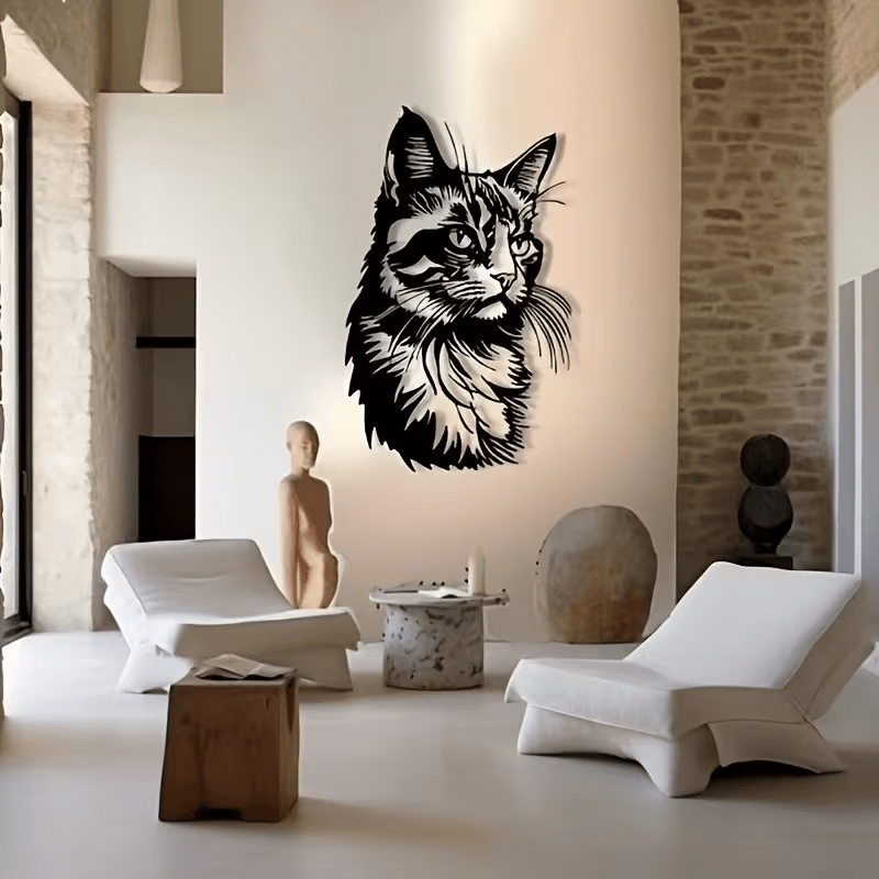 NEW Cat Metal Silhouette Wall Art - FranksFunkyStuff