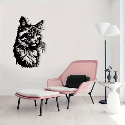 NEW Cat Metal Silhouette Wall Art - FranksFunkyStuff