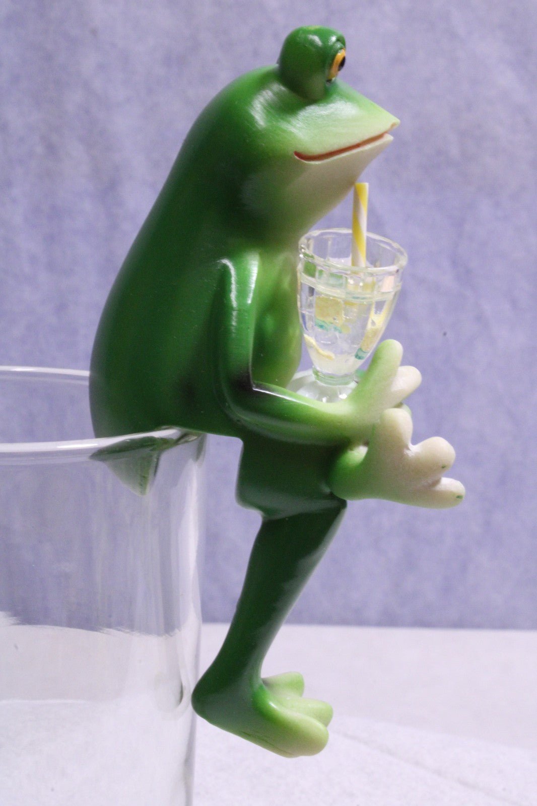 NEW Charming Frog Holding a Drink Ornament - FranksFunkyStuff