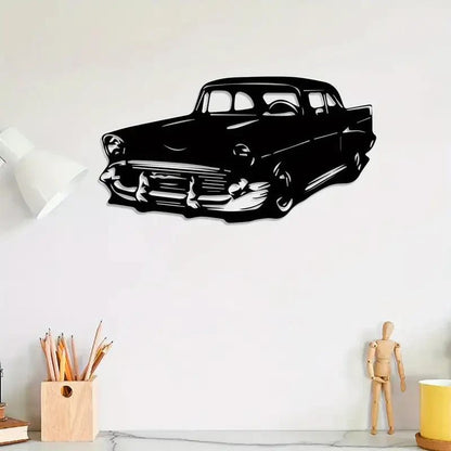 NEW Chevrolet 1957 Sedan with Post, Metal Silhouette - FranksFunkyStuff