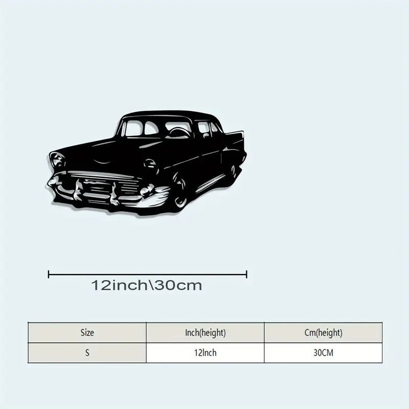NEW Chevrolet 1957 Sedan with Post, Metal Silhouette - FranksFunkyStuff