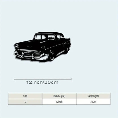 NEW Chevrolet 1957 Sedan with Post, Metal Silhouette - FranksFunkyStuff