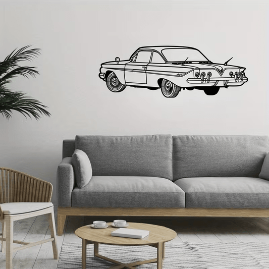 NEW Chevrolet 1961 Impala METAL Silhouette - FranksFunkyStuff