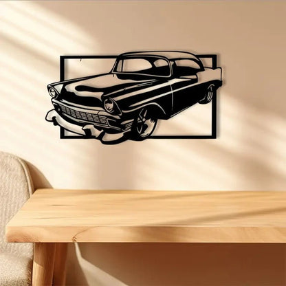 NEW CHEVY 1956 BEL AIR Classic Car Metal Silhouette Sign - FranksFunkyStuff