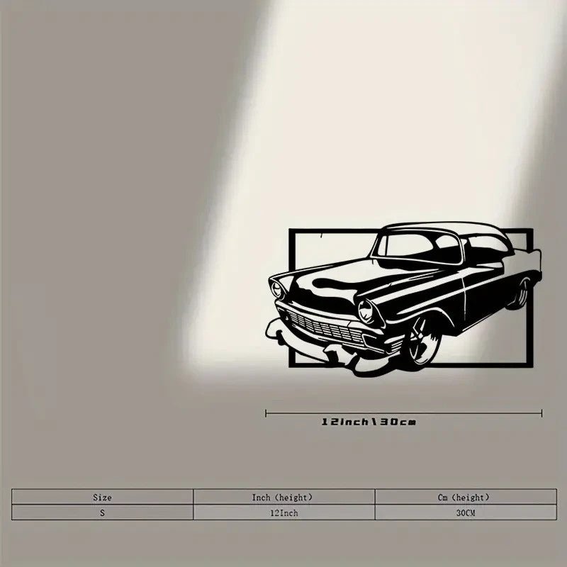 NEW CHEVY 1956 BEL AIR Classic Car Metal Silhouette Sign - FranksFunkyStuff