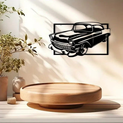 NEW CHEVY 1956 BEL AIR Classic Car Metal Silhouette Sign - FranksFunkyStuff