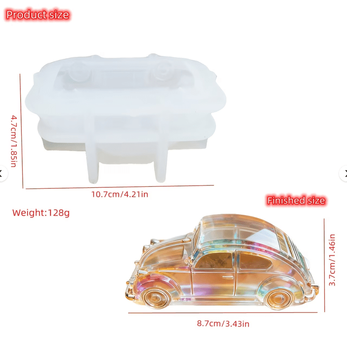NEW Classic Volkswagen Car Silicone Mold Epoxy Resin Casting Mold - FranksFunkyStuff