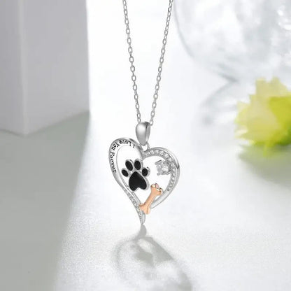 NEW Cute Dog Paw & Bone Women's Necklace - FranksFunkyStuff