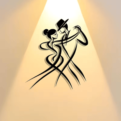 NEW Dancing Couple Metal Silhouette Wall Art - FranksFunkyStuff
