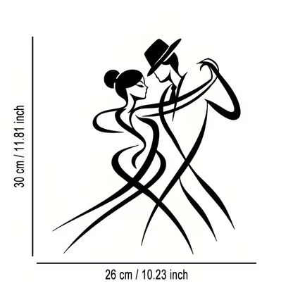 NEW Dancing Couple Metal Silhouette Wall Art - FranksFunkyStuff
