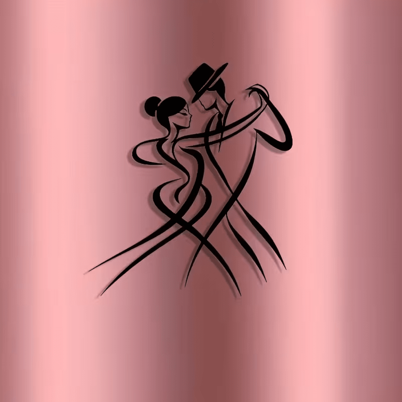 NEW Dancing Couple Metal Silhouette Wall Art - FranksFunkyStuff