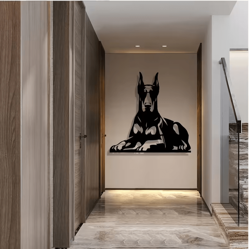 NEW Doberman Pincher Metal Silhouette Wall Art - FranksFunkyStuff