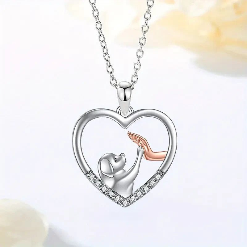 NEW Dog Paw Bumping Hand Necklace - FranksFunkyStuff