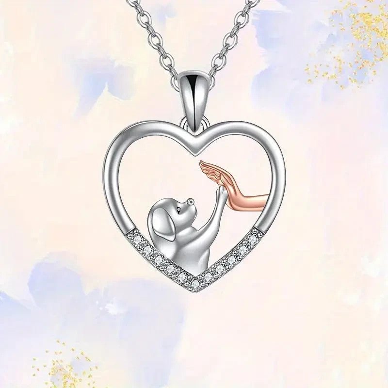 NEW Dog Paw Bumping Hand Necklace - FranksFunkyStuff