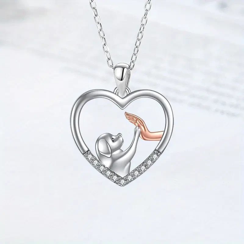NEW Dog Paw Bumping Hand Necklace - FranksFunkyStuff