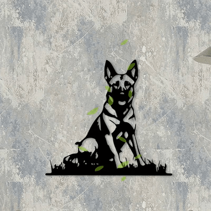 NEW Dog Sign Belgian Malinois Metal Wall Art Silhouette - FranksFunkyStuff