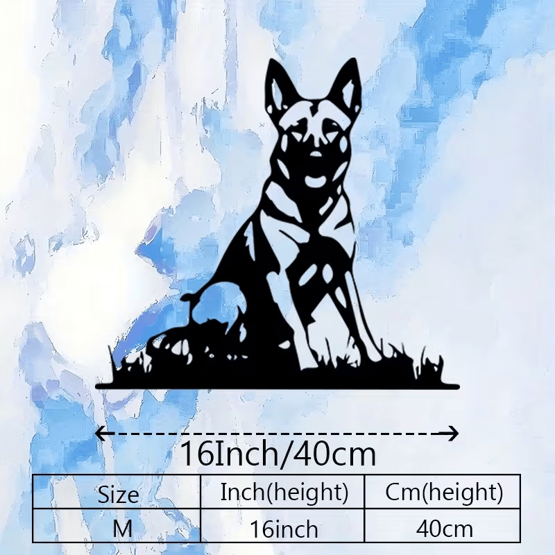 NEW Dog Sign Belgian Malinois Metal Wall Art Silhouette - FranksFunkyStuff