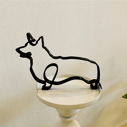 NEW DOG SIGN CORGI METAL SILHOUETTE 6 INCHES - FranksFunkyStuff