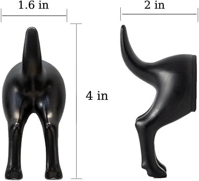 NEW Dog Tail Hooks Set of 2, Wall Mounted Dog Butt, Door Hanger, Hat, Coat keys - FranksFunkyStuff