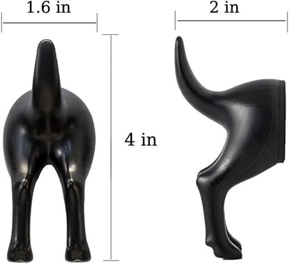 NEW Dog Tail Hooks Set of 2, Wall Mounted Dog Butt, Door Hanger, Hat, Coat keys - FranksFunkyStuff