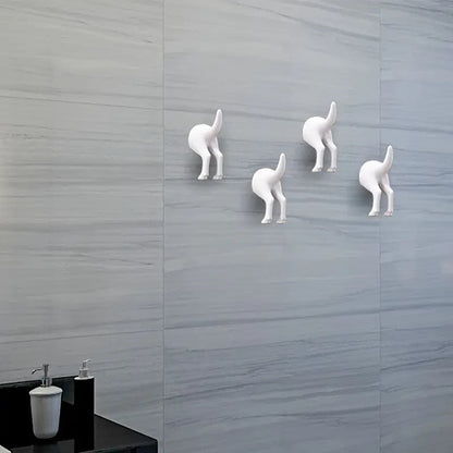 NEW Dog Tail Hooks Set of 2, Wall Mounted Dog Butt, Door Hanger, Hat, Coat keys - FranksFunkyStuff