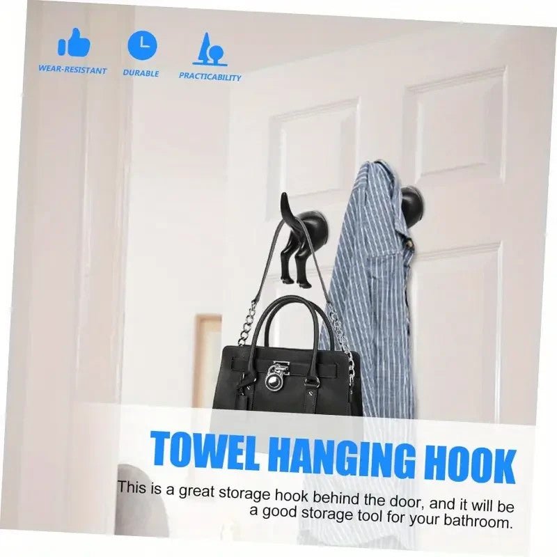 NEW Dog Tail Hooks Set of 2, Wall Mounted Dog Butt, Door Hanger, Hat, Coat keys - FranksFunkyStuff