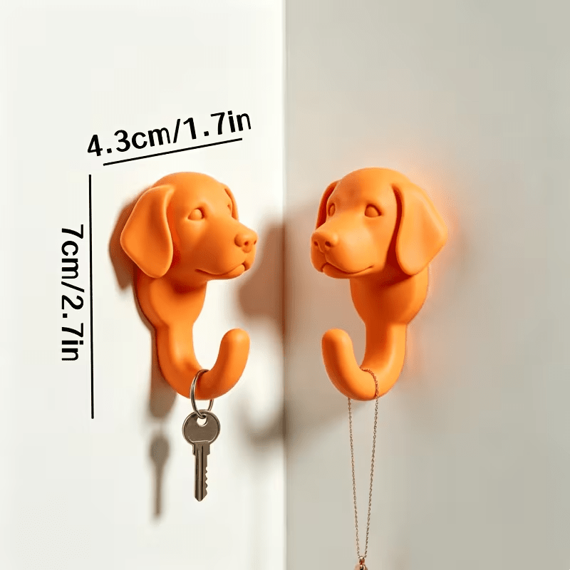 NEW DOG WALL HOOK , Floppy-Eared Dog Shaped Wall Hook ( 2 PIECE SET) - FranksFunkyStuff