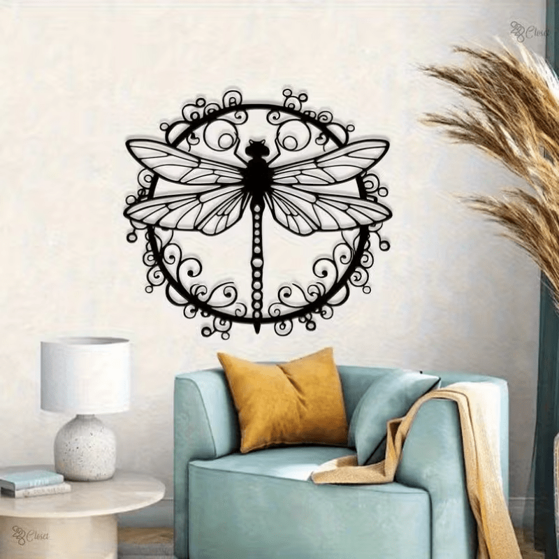 NEW Dragonfly Metal Silhouette Wall Art (Large) - FranksFunkyStuff