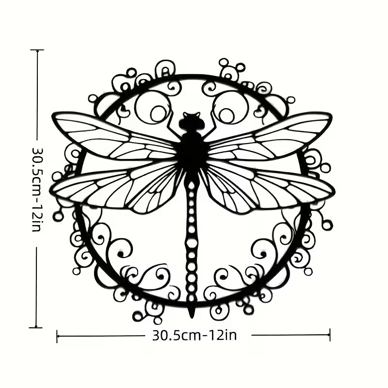 NEW Dragonfly Wall Art Metal Silhouette - FranksFunkyStuff